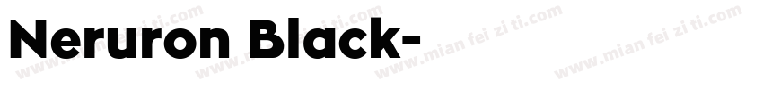 Neruron Black字体转换